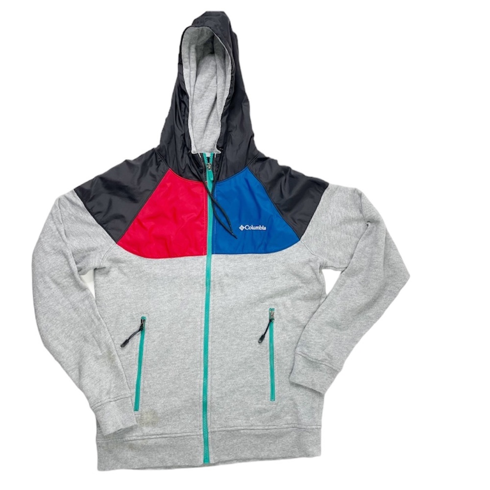 Columbia Retro Colorblock Zip Up Hoodie